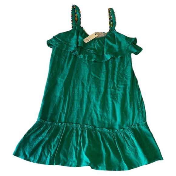 Francesca's Collections Green Ruffled Sundress - Picture 6 of 6
